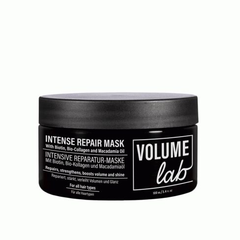 Volume Lab Masque protège, répare et renforce les cheveux.